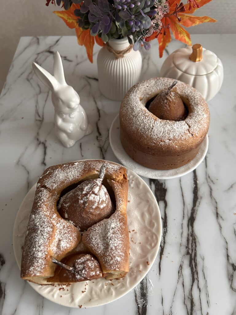 Кекс без глютена с целыми грушами простой рецепт